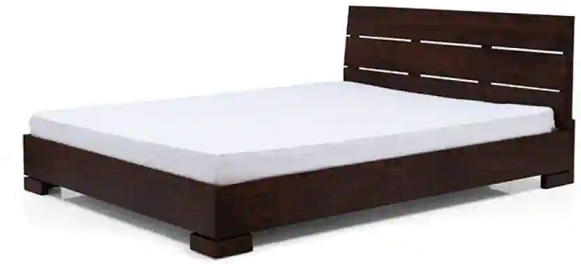 Urban Ladder Wood Box Queen Size Bed 156.2 x 209.6 cm Mahogany Colour_3