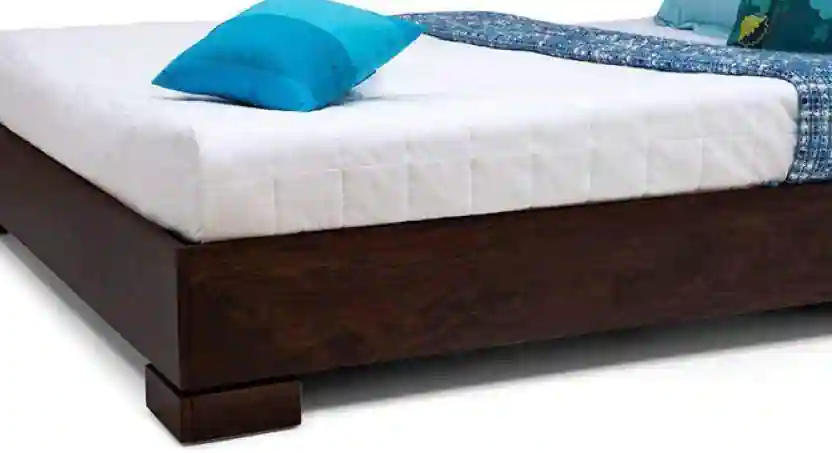 Urban Ladder Wood Box Queen Size Bed 156.2 x 209.6 cm Mahogany Colour_4