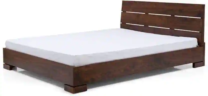 Urban Ladder Wood Box Queen Size Bed 156.2 x 209.6 cm Teak_4