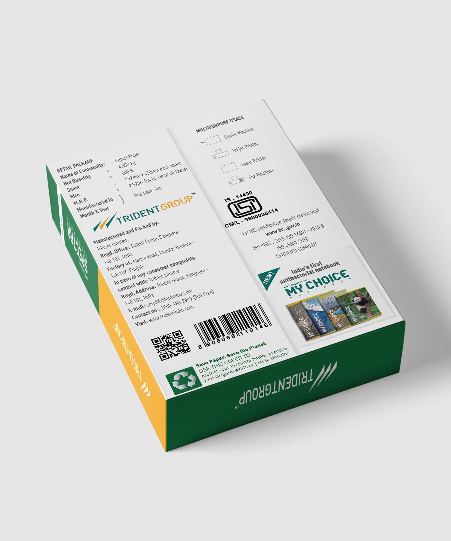 TRIDENT A3 75 GSM Copier Paper_2