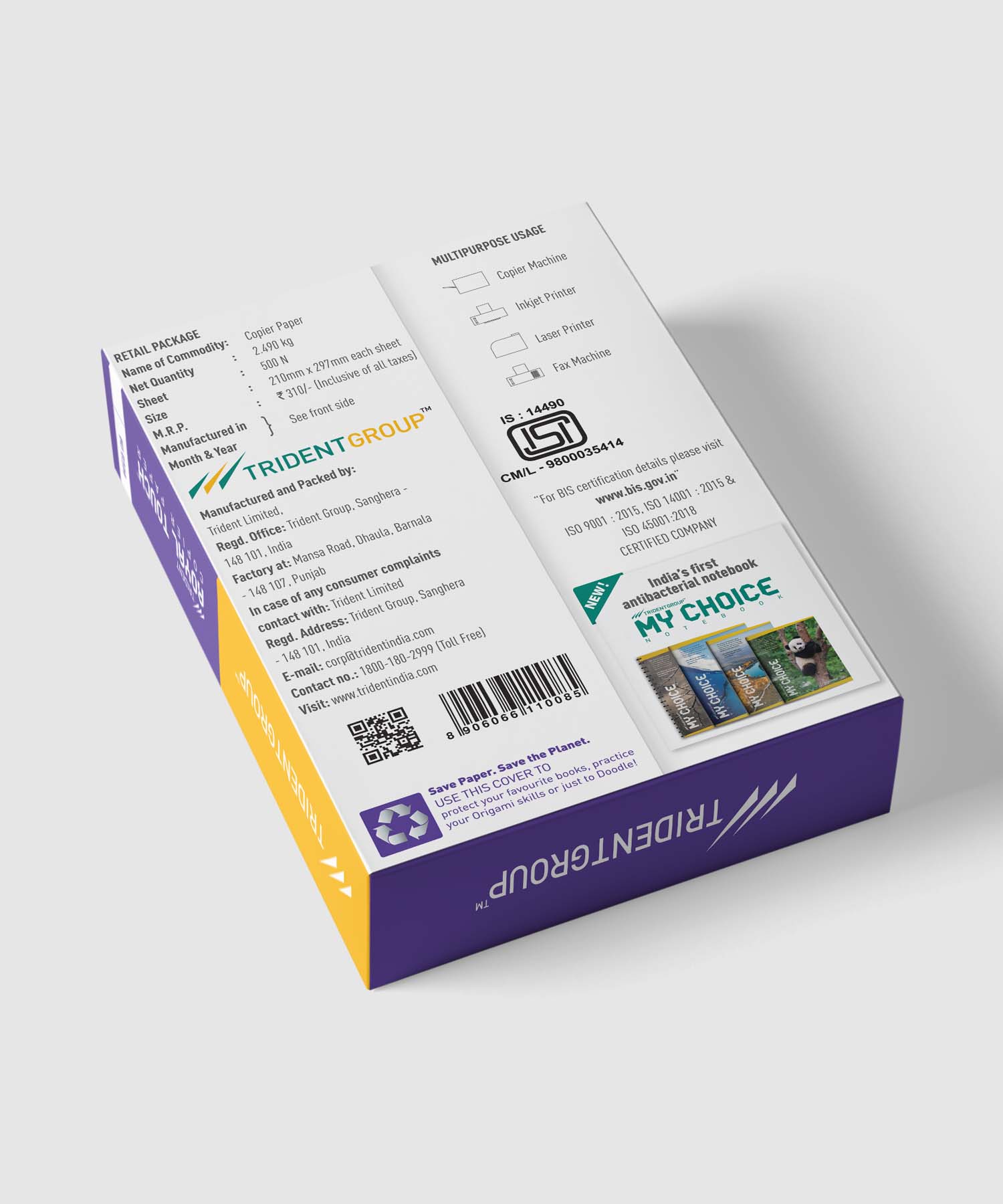 TRIDENT A4 80 GSM Copier Paper_2
