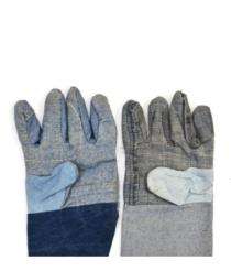 Heat Resistant Plain Jeans Safety Gloves M_0