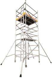 GURU KIRPA Upto 13 m Roller Mounted Stairway Type Scaffolding Tower Upto 1800 x 1350 mm Upto 300 kg_0