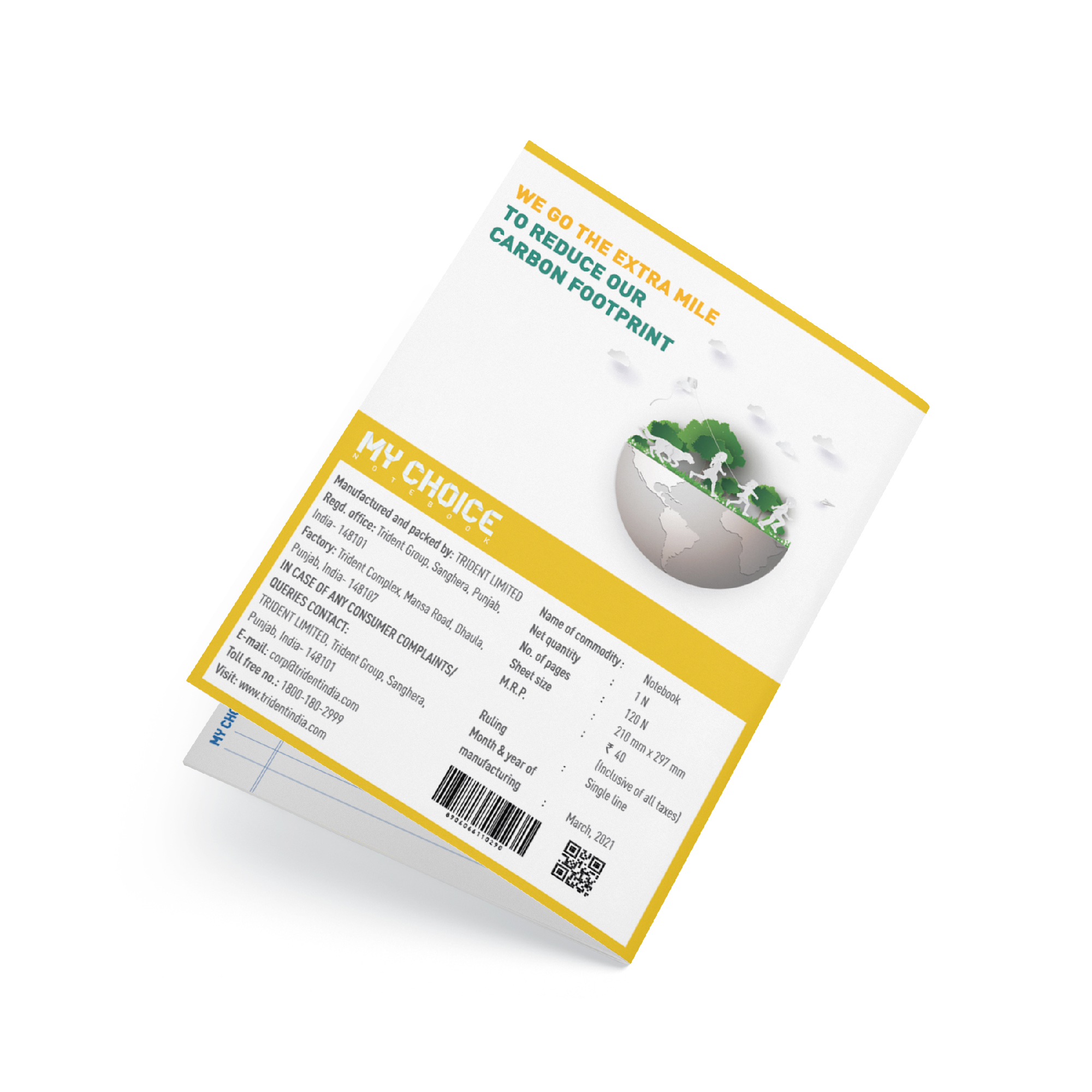 TRIDENT 120 Pages Writing Notebooks 210 x 297 mm_2