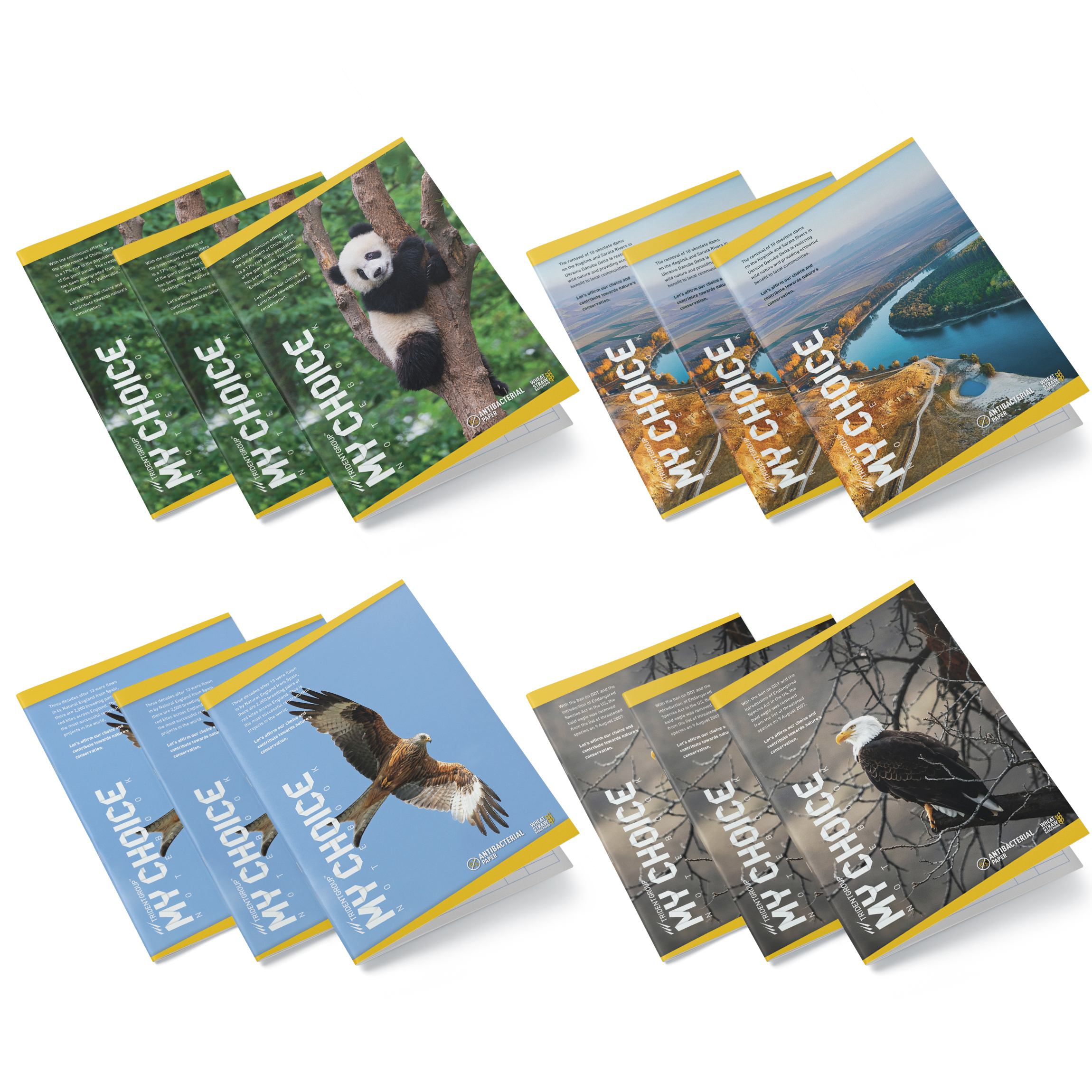 TRIDENT 172 Pages Writing Notebooks 210 x 297 mm_4