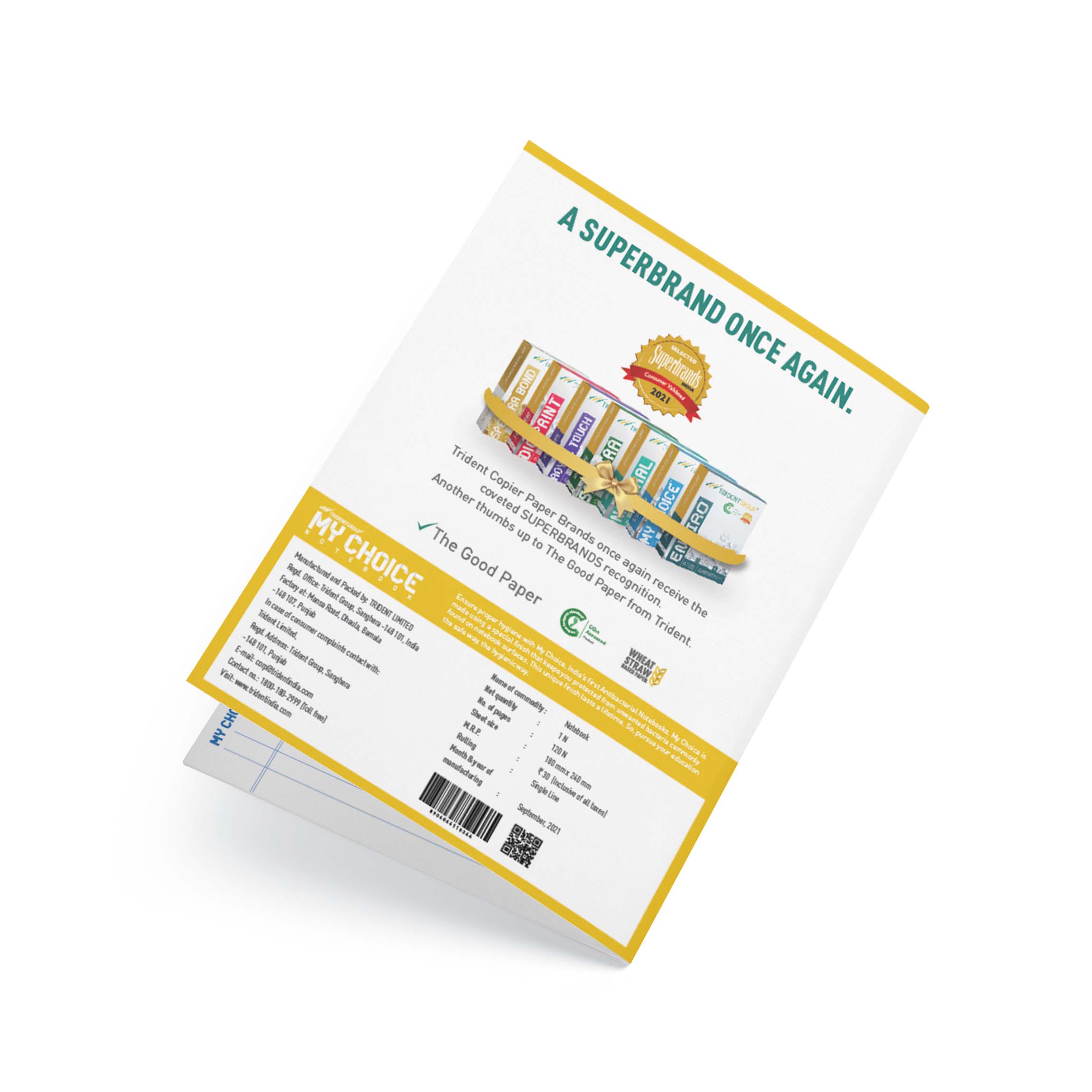 TRIDENT 120 Pages King Notebooks 240 x 180 mm_2