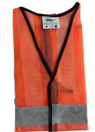 Nylon Safety Jackets Standard Reflective Orange_1