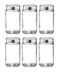 Food Storage Glass Jar Transparent 1000 mL_0