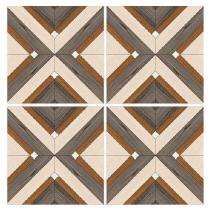TRIDENT Brown Rhombus 600 x 600 mm Multicolour Matt Ceramic Tile_0