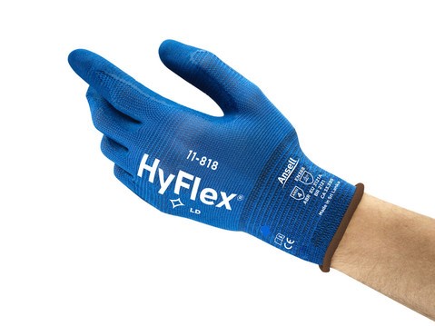 HyFlex Industrial Nylon Spandex Safety Gloves 11-818 M_1