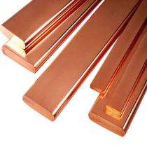 Metal Trading Flat Bright Metal Bar Copper EN 8 12 - 100 mm_0