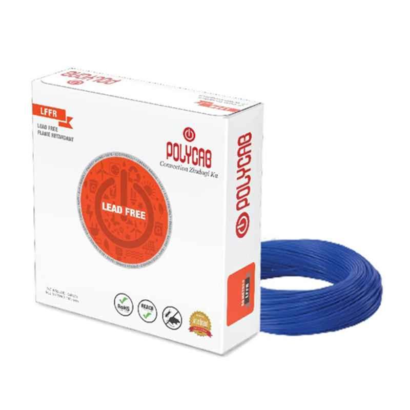 Buy Polycab Sqmm Pvc Insulated Electric Wire Blue M Online At Best Rates In India L T Sufin