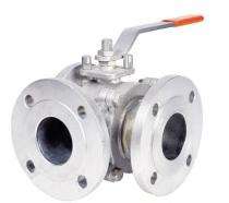 AIRA 1 inch Three Way Manual CF8M Ball Valves Flanged CWP - 25_0