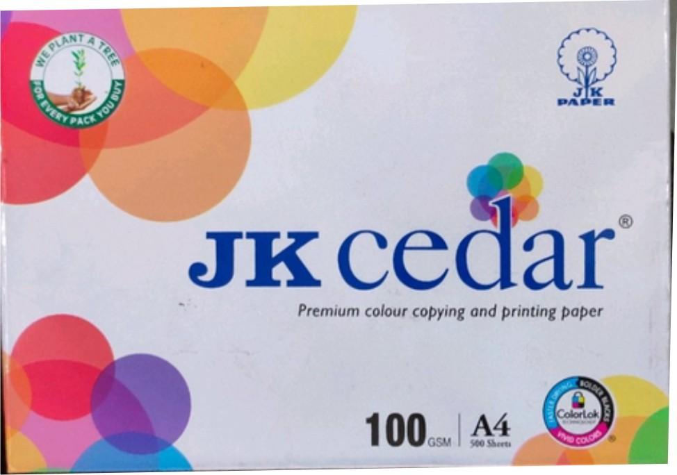 JK Cedar Paper | A4 Size | 100 GSM | 500 Sheets | Printing Paper, 1 Ream |  For Laserjet & Inkjet & Digital Printer | Fast Drying | Both Side Print |  Eco Friendly | Color lock Process (3) : Amazon.in: Office Products