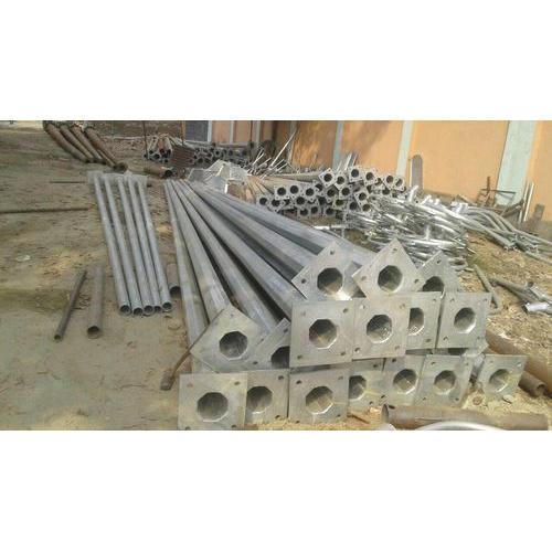 10 m Single Galvanized Iron Octagonal Poles_1