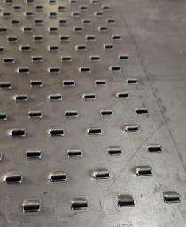 Arihant Traders 3 mm Mild Steel Perforated Sheet 0.5 mm Square Hole 1250 x 2500 mm_0