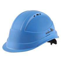 Karam Polypropylene Copolymer Blue Ratchet Safety Helmets_0