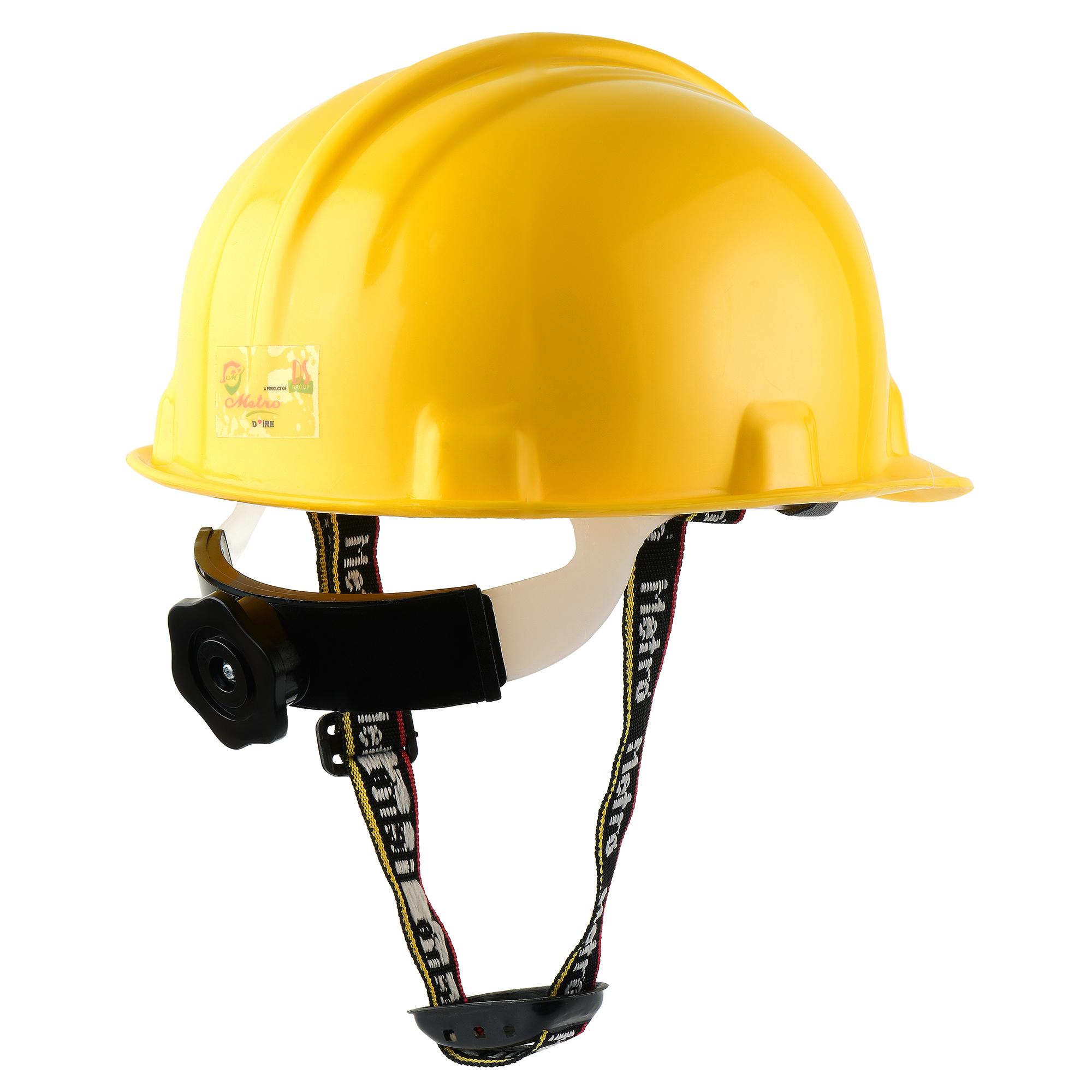 Metro HDPE Yellow Ratchet Safety Helmets SH1210_2
