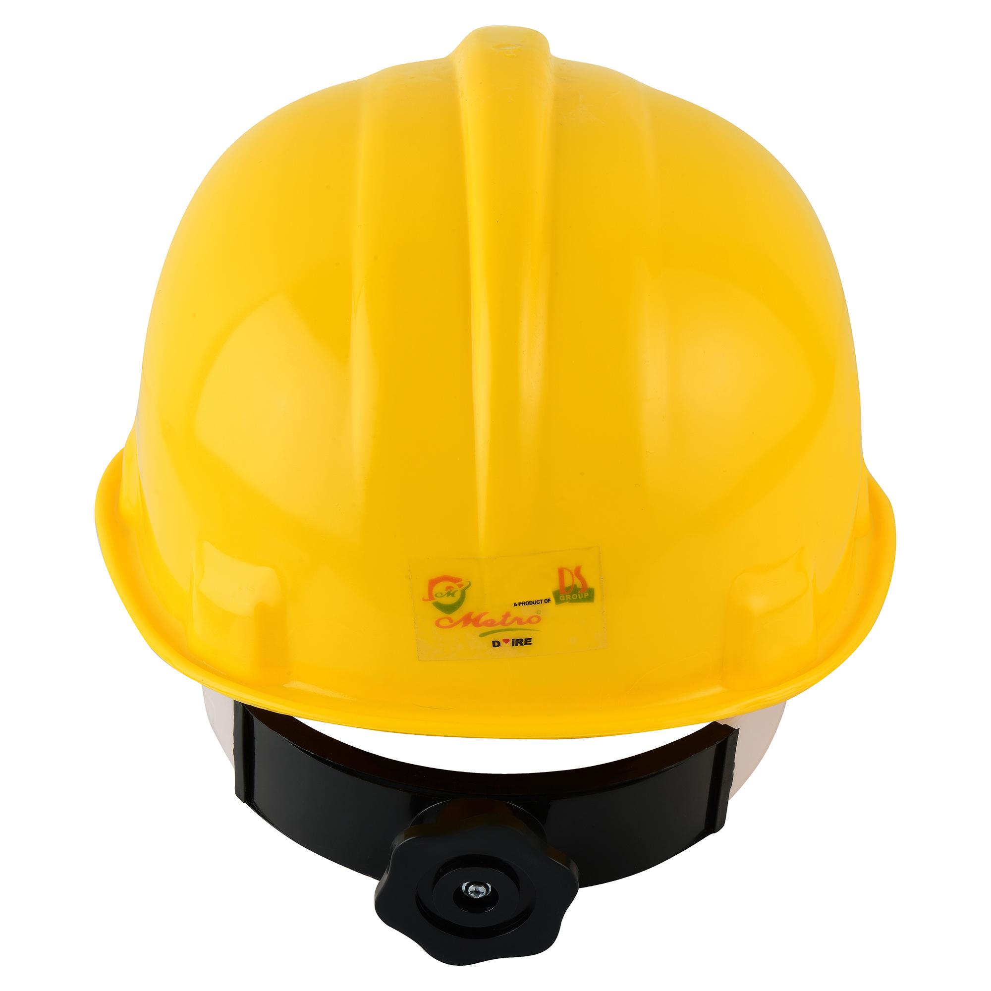 Metro HDPE Yellow Ratchet Safety Helmets SH1210_3