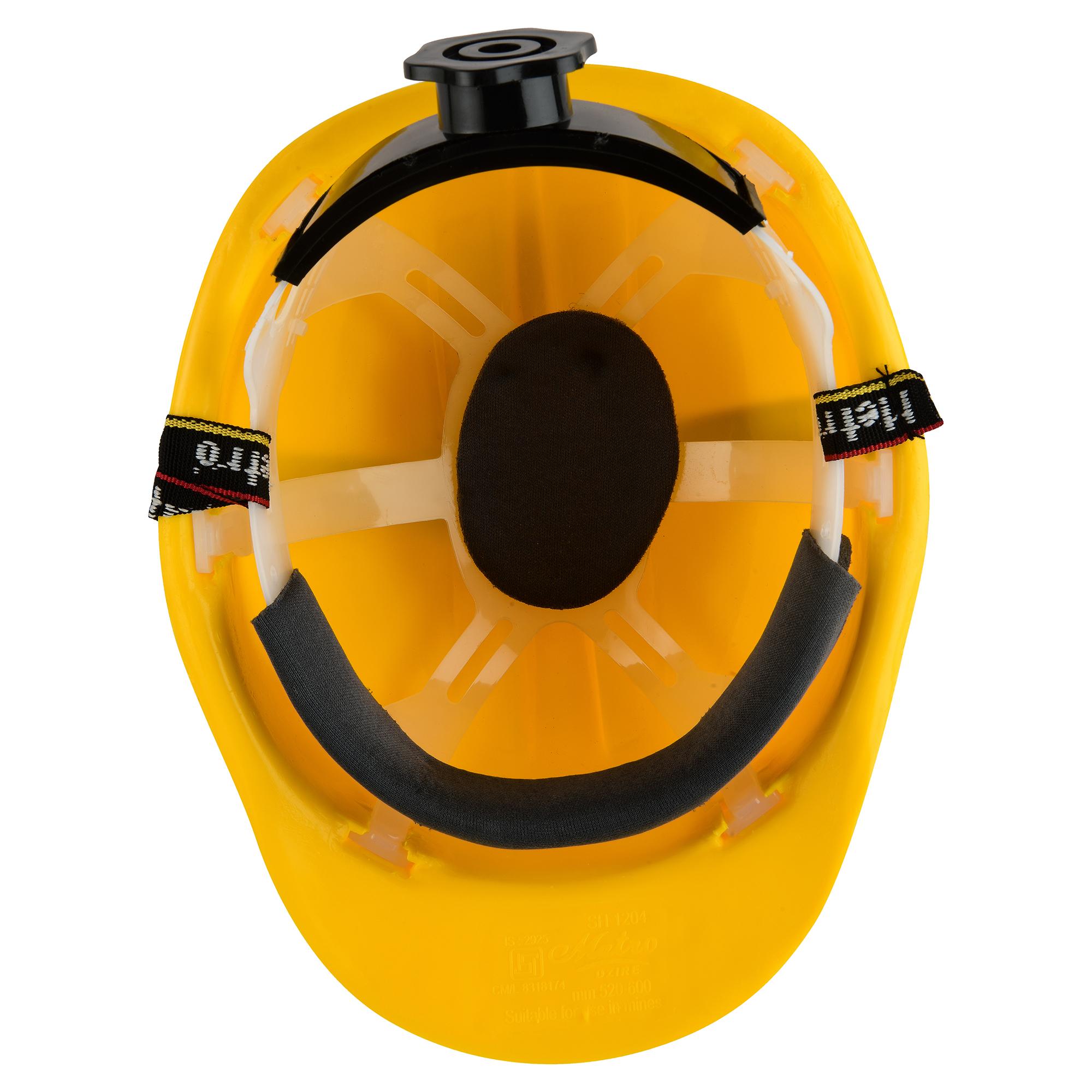 Metro HDPE Yellow Ratchet Safety Helmets SH1210_4