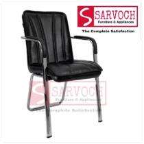 Sarvoch Waiting Chairs Chrome Steel Leatherette Seat_0