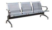 Furniture Park 3 Seater Waiting Bench Stainless Steel 70 x 26 x 31 inch_0