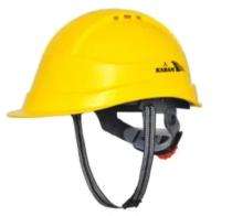 Polypropylene Yellow Ratchet Safety Helmets_0