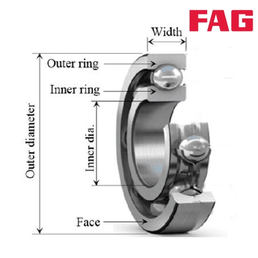 FAG 6003-2RSR-L207-C3 Ball Bearings Natural Rubber, Steel_2