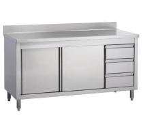 Counter Stainless Steel Table 3x4x3 ft Silver_0