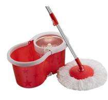 Spin Bucket Mop Cotton 45 x 15 cm Red_0