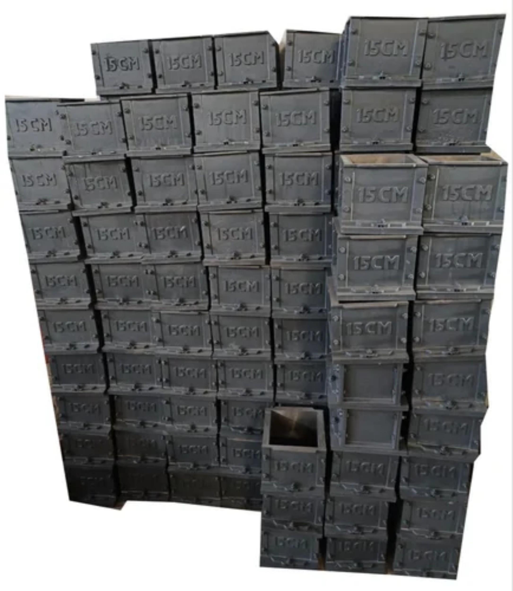 Universal 150 x 150 x 150 mm Cast Iron Cube Moulds 5 kg_0