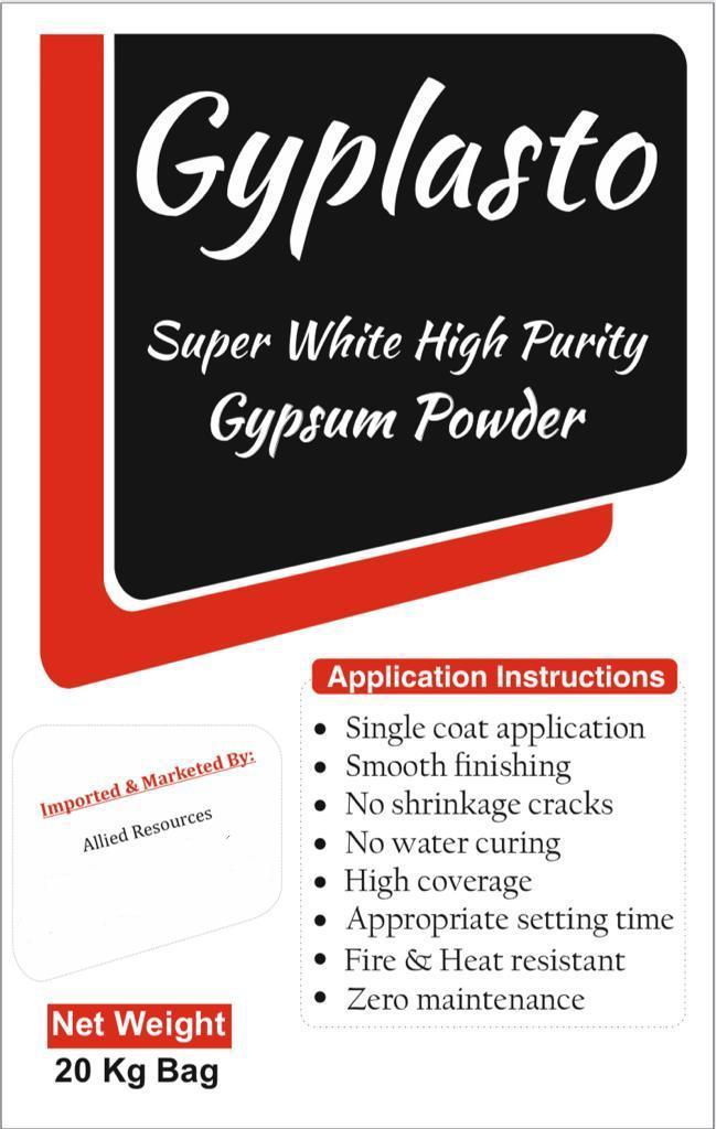 Gyplasto Gypsum Plasters 20 kg White_1