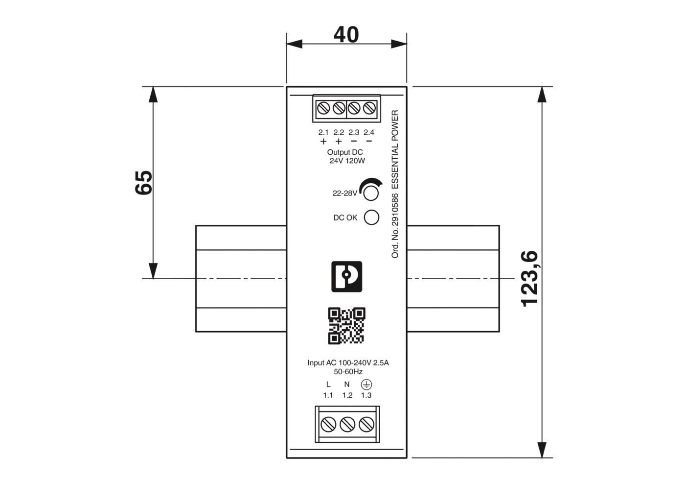 Phoenix Switched Mode Power Supply 2910586 Single Phase_3