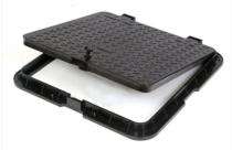 Plenet Chamber Manhole Cover Plastic Epoxy Painted 450 x 600 mm_0