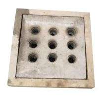 Burhani Enterprise Solid Top Manhole Cover FRP Cement 200 x 200 mm_0