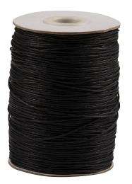 Sri Sai Graphics 1.5 mm Black Waxed Cotton Cord_0