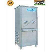 KEEON 80 L Water Cooler 2 Faucets Silver_0