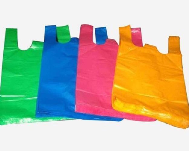 10 Pcs/Pack Five Color Supermarket Shopping Bag Vest Bag Plastic Bags with  Handle Snack Boutique Clothing Bag - AliExpress