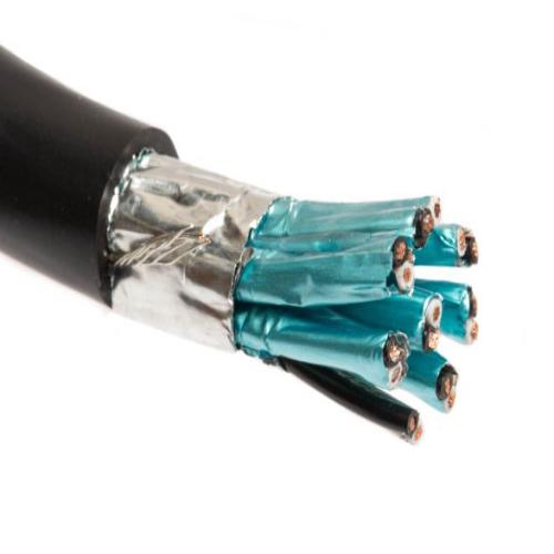 Epsillon 1 Pair Flexible,Stranded(Class-5,2)Cu 0.5 sqmm PVC, XLPE Insulated Unarmoured FR, HR, FRLS, ZHLS PVC Shielded Instrumentation Cable 300, 500 V Black, Blue, Grey_3