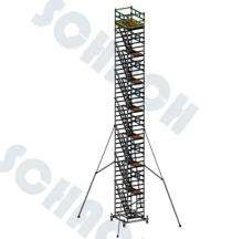 SCHACH 16 m Platform Ladder Scaffolding Tower 1800 x 1350 mm 250 kg_0