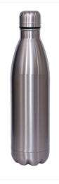 1 L Stainless Steel Silver Flask Bottle_0