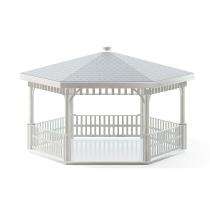 AVNI CREATION Galvanized Steel Gazebo 10 x 8 x 8 ft_0