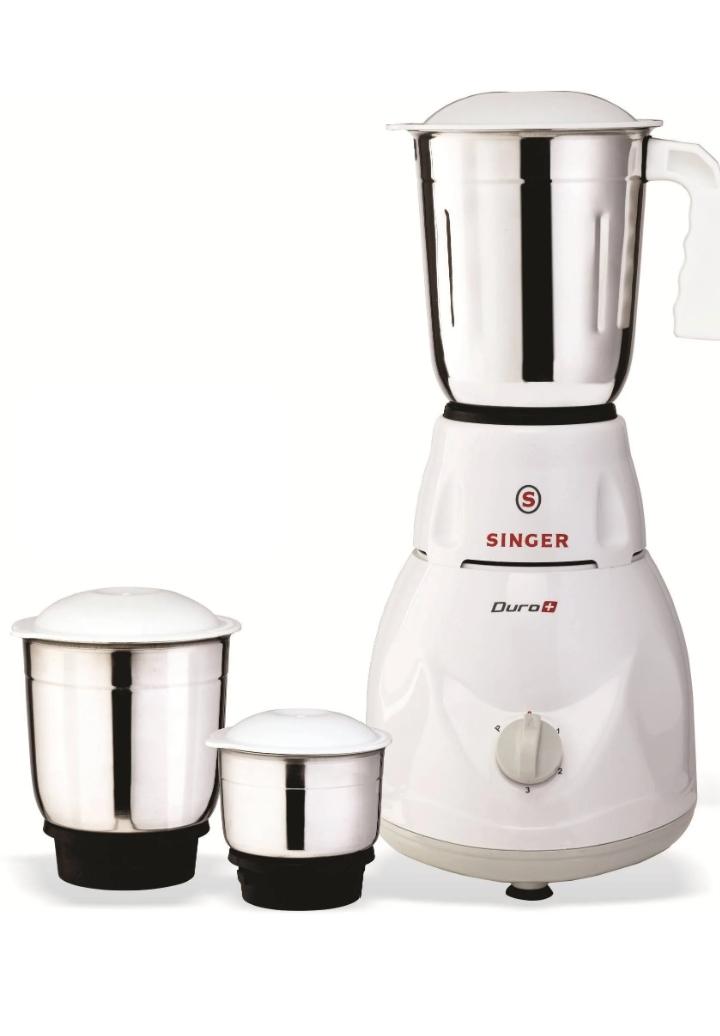 Buy SINGER Mixer Grinder 500 W 3 Jar Elegant White online at best rates