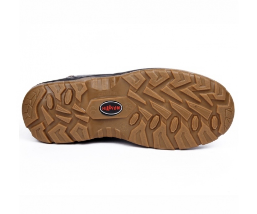 Hillson Workout Real Leather Steel Toe Safety Shoes Black_1