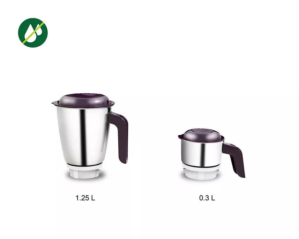 PHILIPS HL7506/00 Mixer Grinder 500 W 2 Jar White and Purple_1