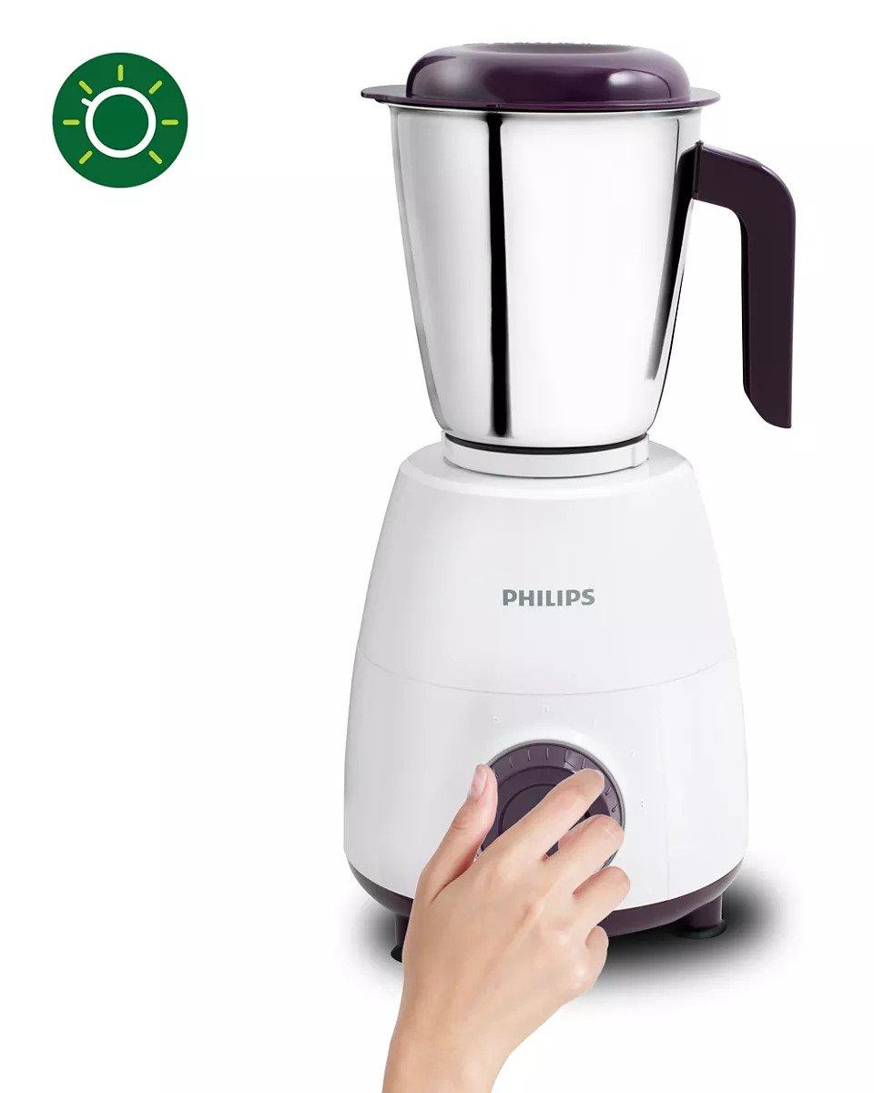 PHILIPS HL7506/00 Mixer Grinder 500 W 2 Jar White and Purple_2