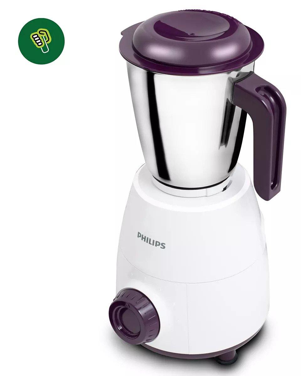 PHILIPS HL7506/00 Mixer Grinder 500 W 2 Jar White and Purple_3
