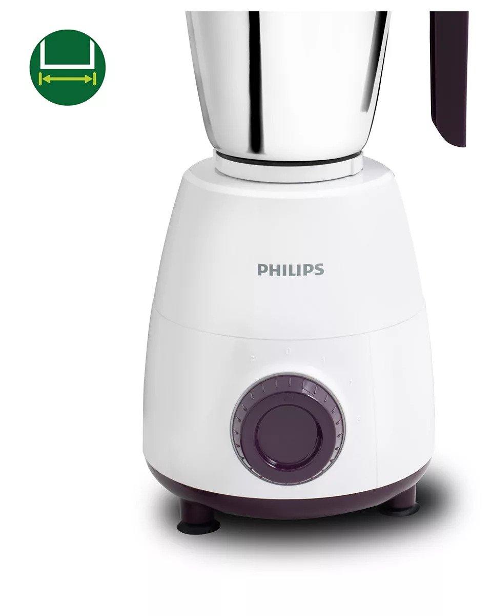 PHILIPS HL7505/00 Mixer Grinder 500 W 3 Jar White and Purple_3