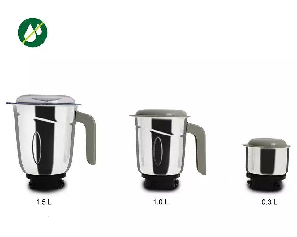 PHILIPS HL7756/00 Mixer Grinder 750 W 3 Jar Black and Grey_1