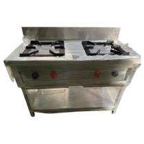 CG-03 Two Burner Commercial Gas Stove Stainless Steel Silver_0